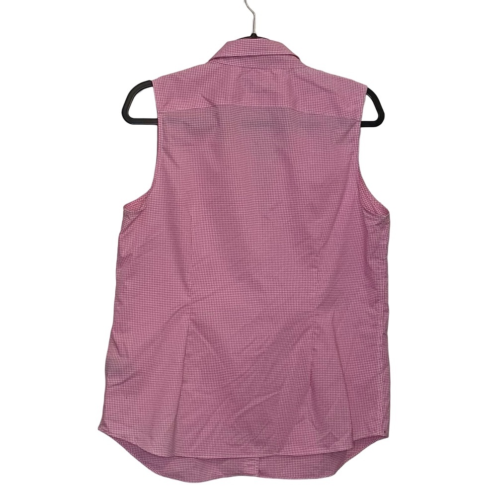 Lauren Ralph Lauren Pink Gingham Sleeveless Button-Down Shirt - Picture 2 of 4
